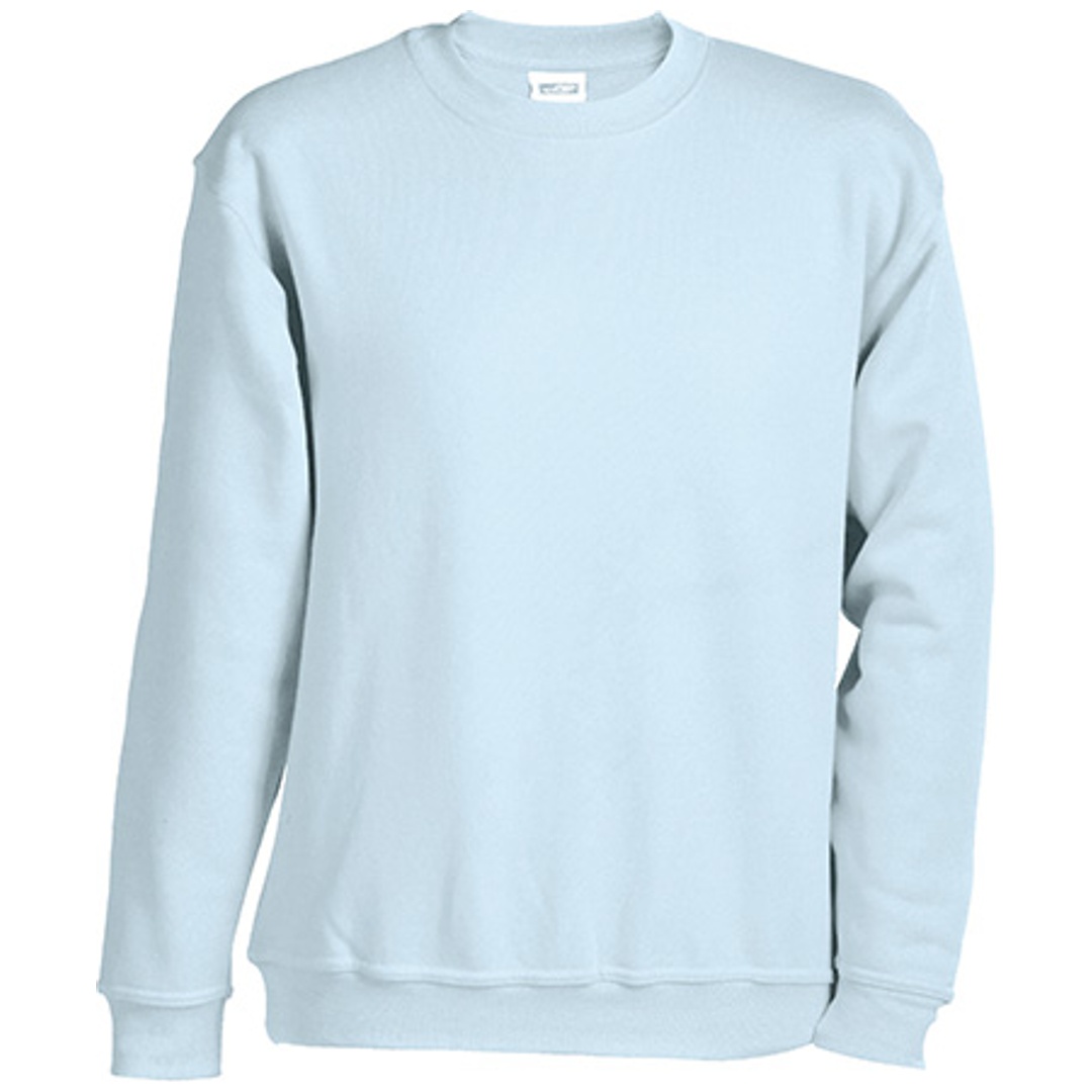 James & Nicholson Rundhals-Sweatshirt JN040 Gr. XXL light-blue