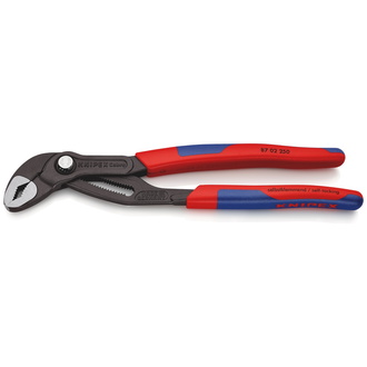 Knipex Cobra Hightech-Wasserpumpenzange, mit Mehrkomponenten-Hüllen, grau atramentiert 250 mm