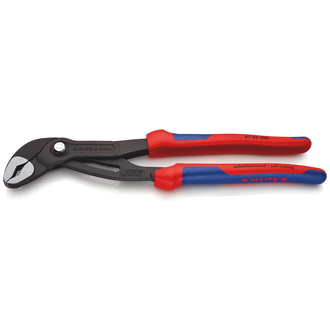 Knipex Cobra Hightech-Wasserpumpenzange, mit Mehrkomponenten-Hüllen, grau atramentiert 300 mm