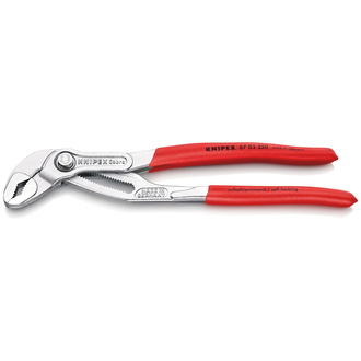 Knipex Cobra Hightech-Wasserpumpenzange, mit rutschhemmendem Kunststoff überzogen, verchromt 250 mm