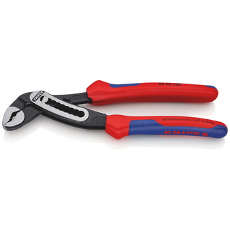 Knipex Alligator Wasserpumpenzange, mit Mehrkomponenten-Hüllen, schwarz atramentiert 180 mm