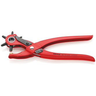 Knipex Revolverlochzange rot pulverbeschichtet 220 mm