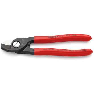 Knipex Kabelschere mit Kunststoff überzogen brüniert 165 mm