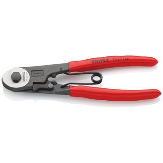 Knipex Bowdenzugschneider, mit Kunststoff überzogen, schwarz atramentiert, 150 mm