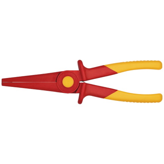 Knipex Flachrundzange aus Kunststoff isolierend mit Weichkunststoff-Zone für sicheren Halt Kunststoff 220 mm