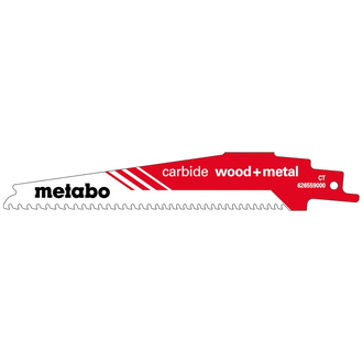 Metabo Säbelsägeblatt "carbide wood + metal" 150 x 1,25 mm, CT, 3-4mm/6-8TPI