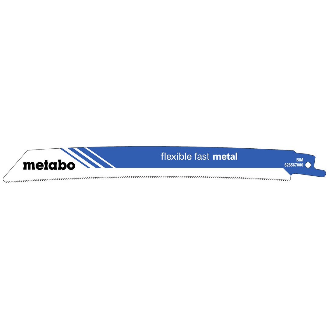 Metabo 5 Säbelsägeblätter flexible fast metal 225 x 0,9 mm, BiM, 1,4mm/18TPI