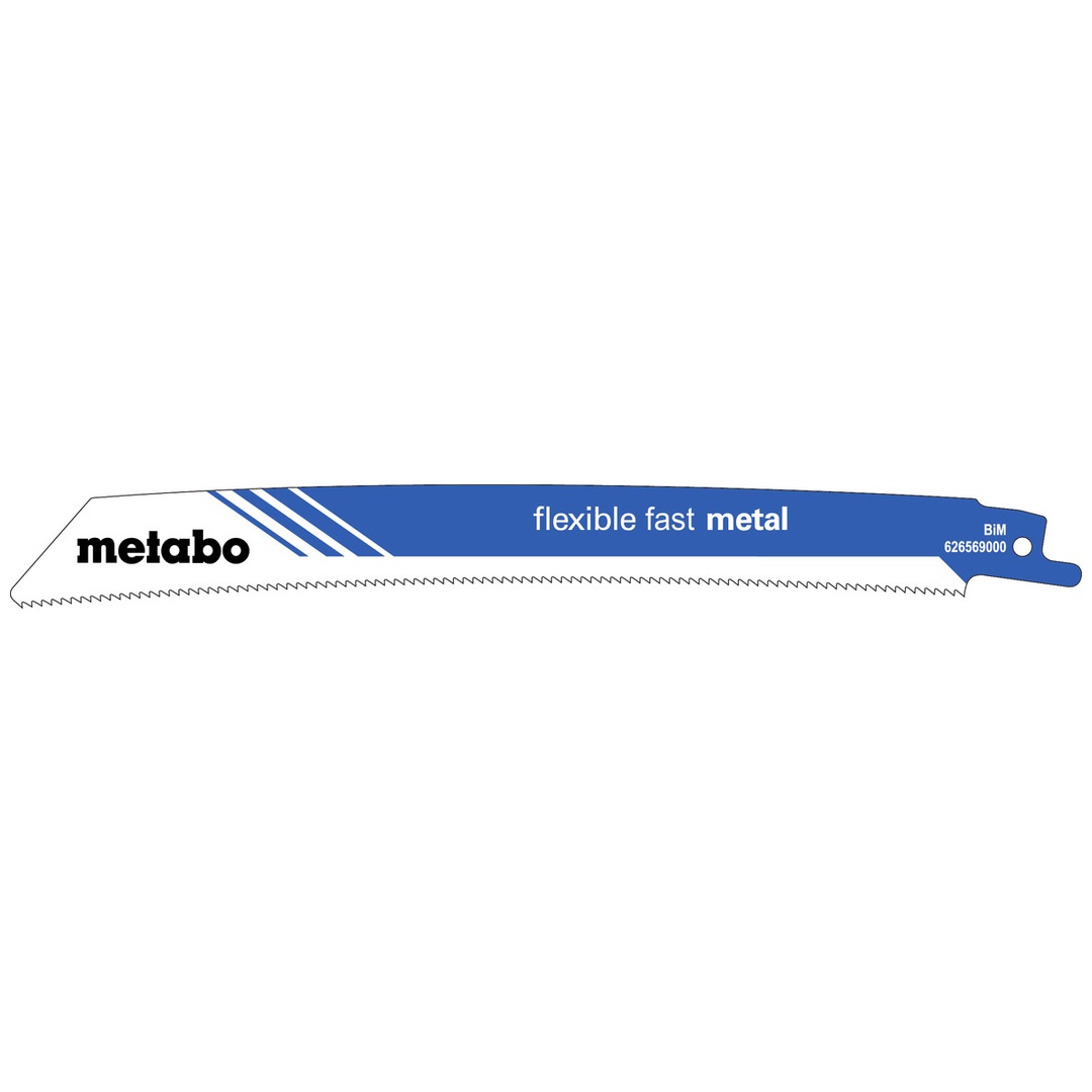 Metabo 5 Säbelsägeblätter flexible fast metal 225 x 0,9 mm, BiM, 1,8mm/14TPI