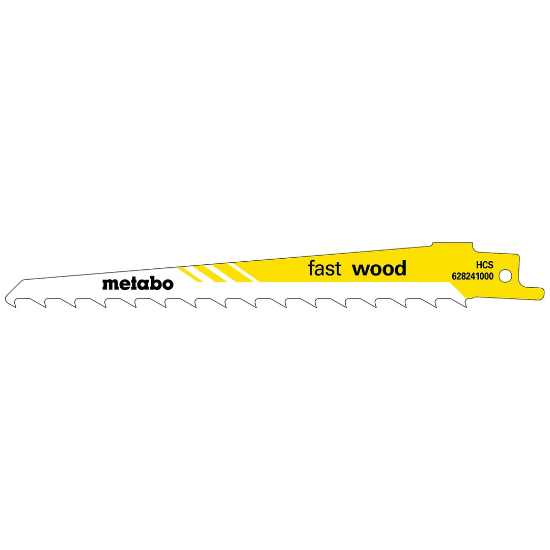 Metabo 5 Säbelsägeblätter fast wood 150 x 1,25 mm