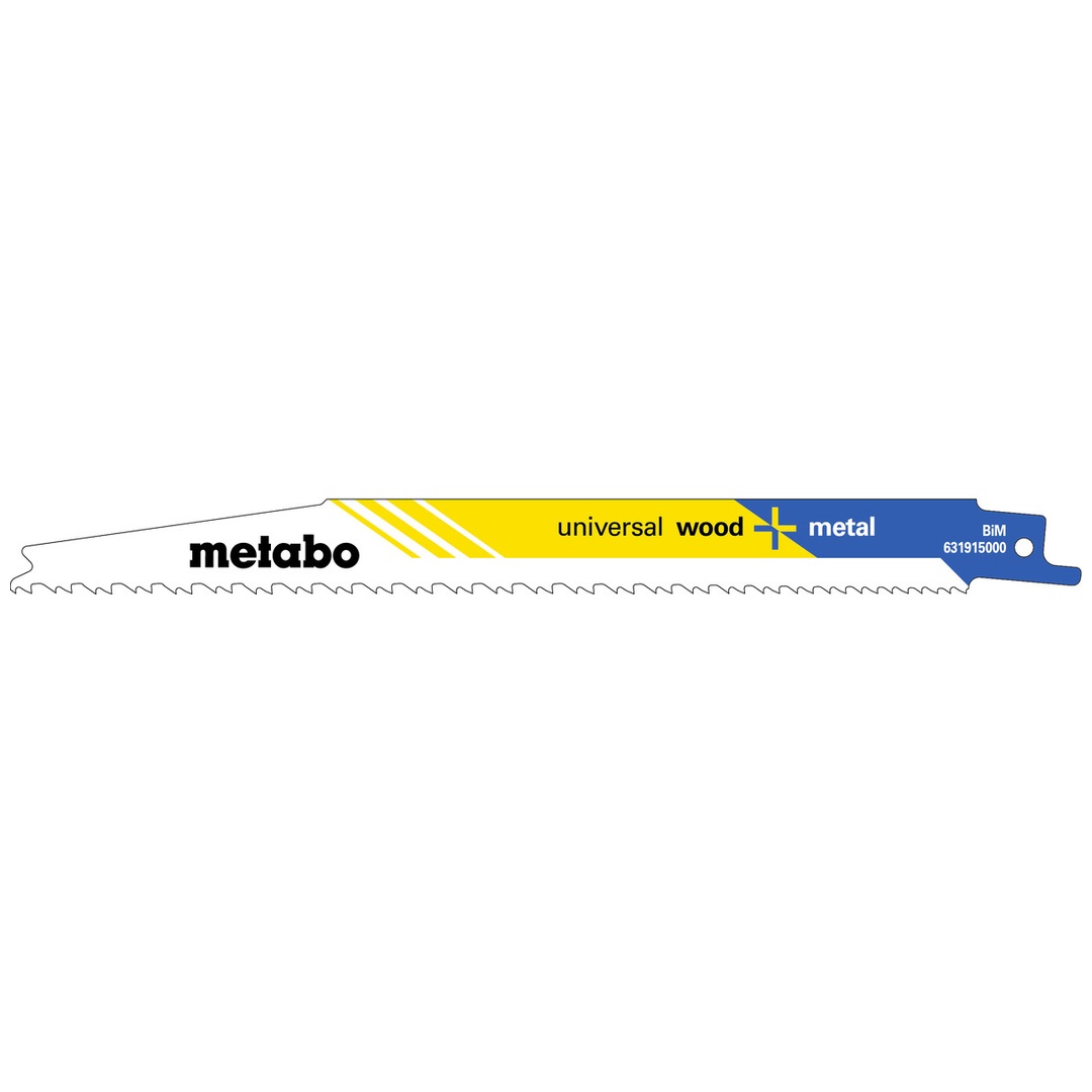 Metabo 2 Säbelsägeblätter universal wood + metal 200 x 1,25 mm, BiM, progressiv