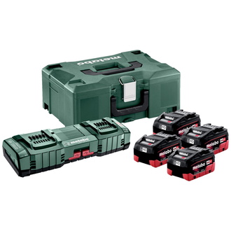 Metabo Basis-Set 4x LiHD 5.5Ah ASC 145 DUO + metaBOX 145