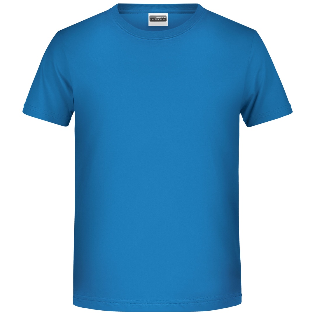 James & Nicholson T-Shirt für Jungen in klassischer Form 8008B Gr. S-110/116 cobalt