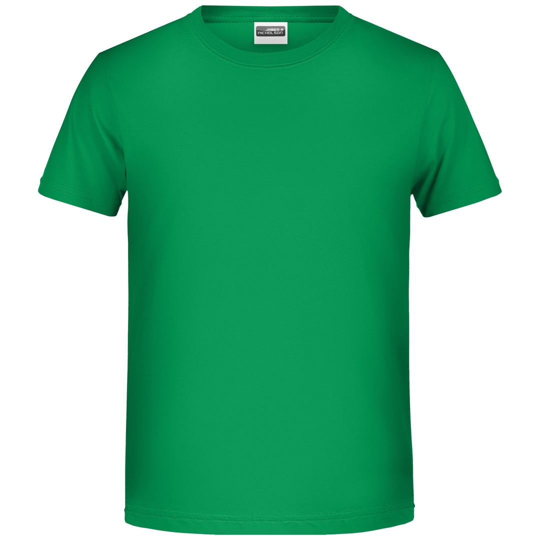 James & Nicholson T-Shirt für Jungen in klassischer Form 8008B Gr. XS-98/104 fern-green