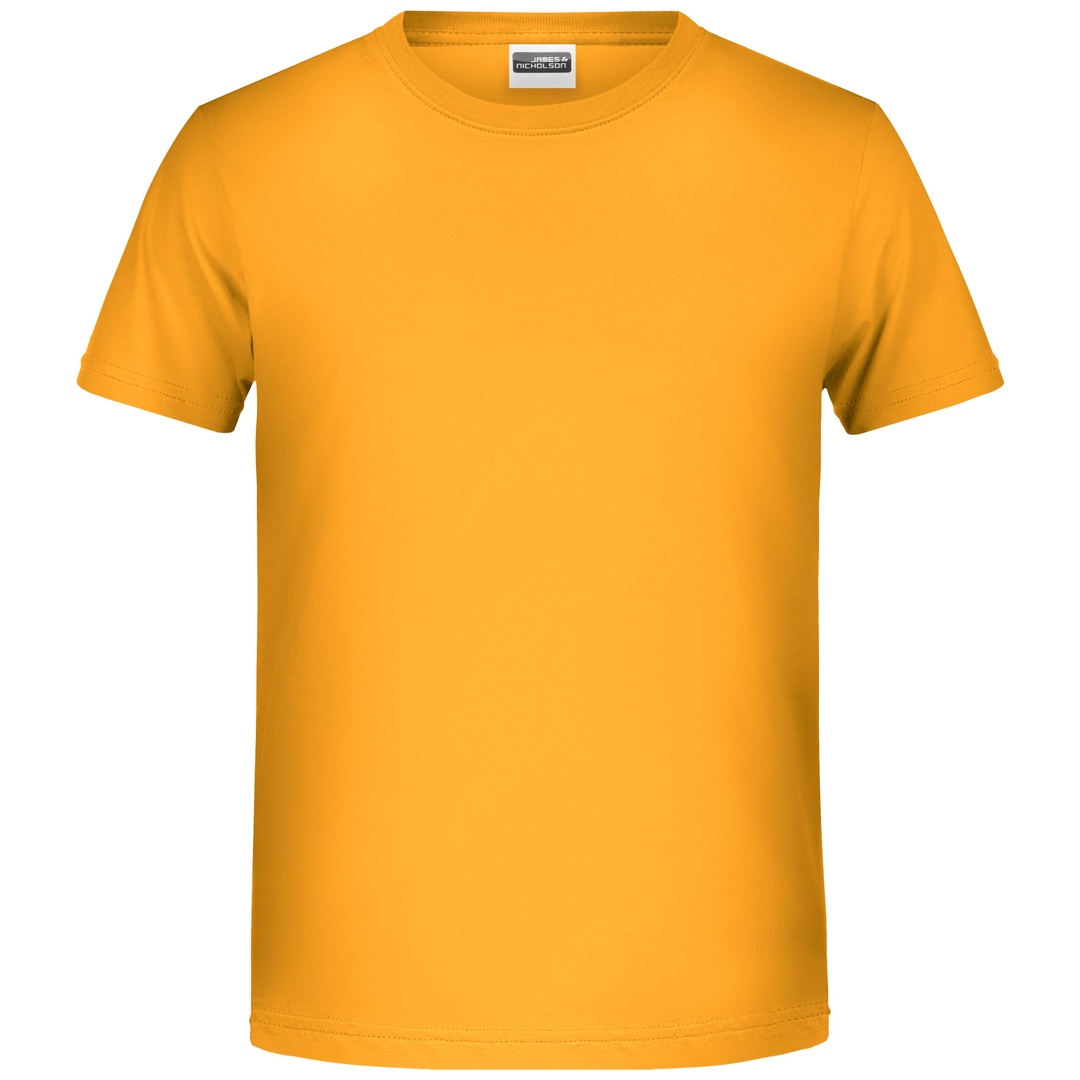 James & Nicholson T-Shirt für Jungen in klassischer Form 8008B Gr. 2XL-158/164 gold-yellow