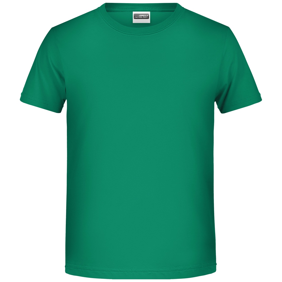 James & Nicholson T-Shirt für Jungen in klassischer Form 8008B Gr. L-134/140 irish-green