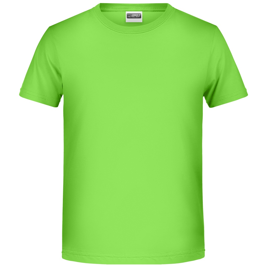 James & Nicholson T-Shirt für Jungen in klassischer Form 8008B Gr. 2XL-158/164 lime-green