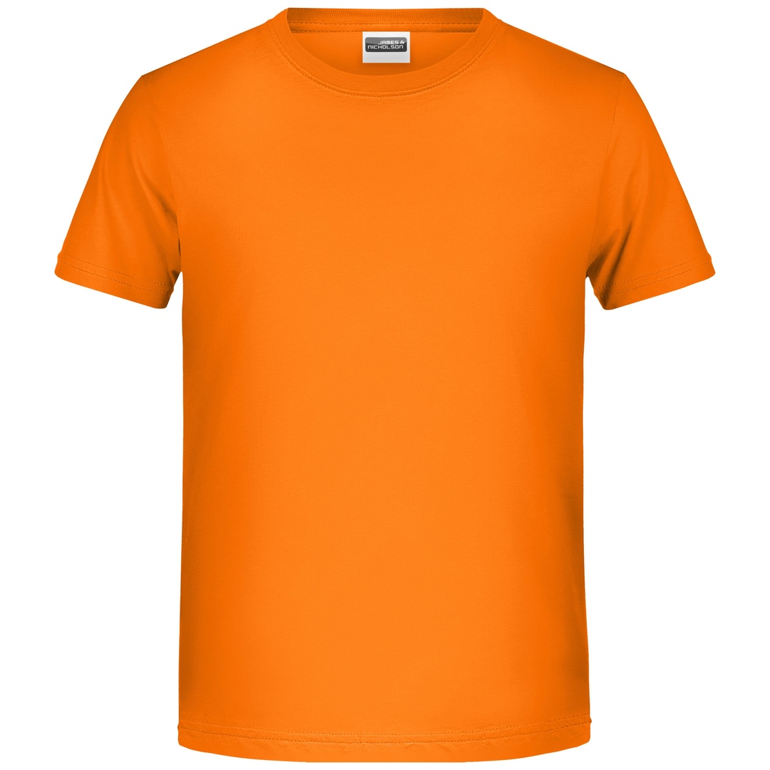 James & Nicholson T-Shirt für Jungen in klassischer Form 8008B Gr. XS-98/104 orange