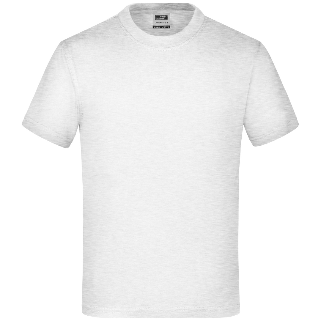 James & Nicholson Basic T-Shirt Kinder JN019 Gr. 2XL-158/164 ash