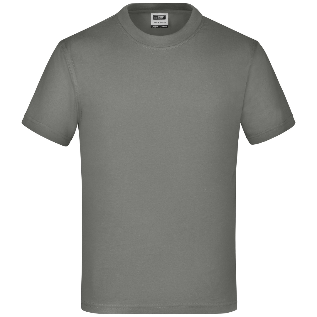 James & Nicholson Basic T-Shirt Kinder JN019 Gr. XS-98/104 dark-grey