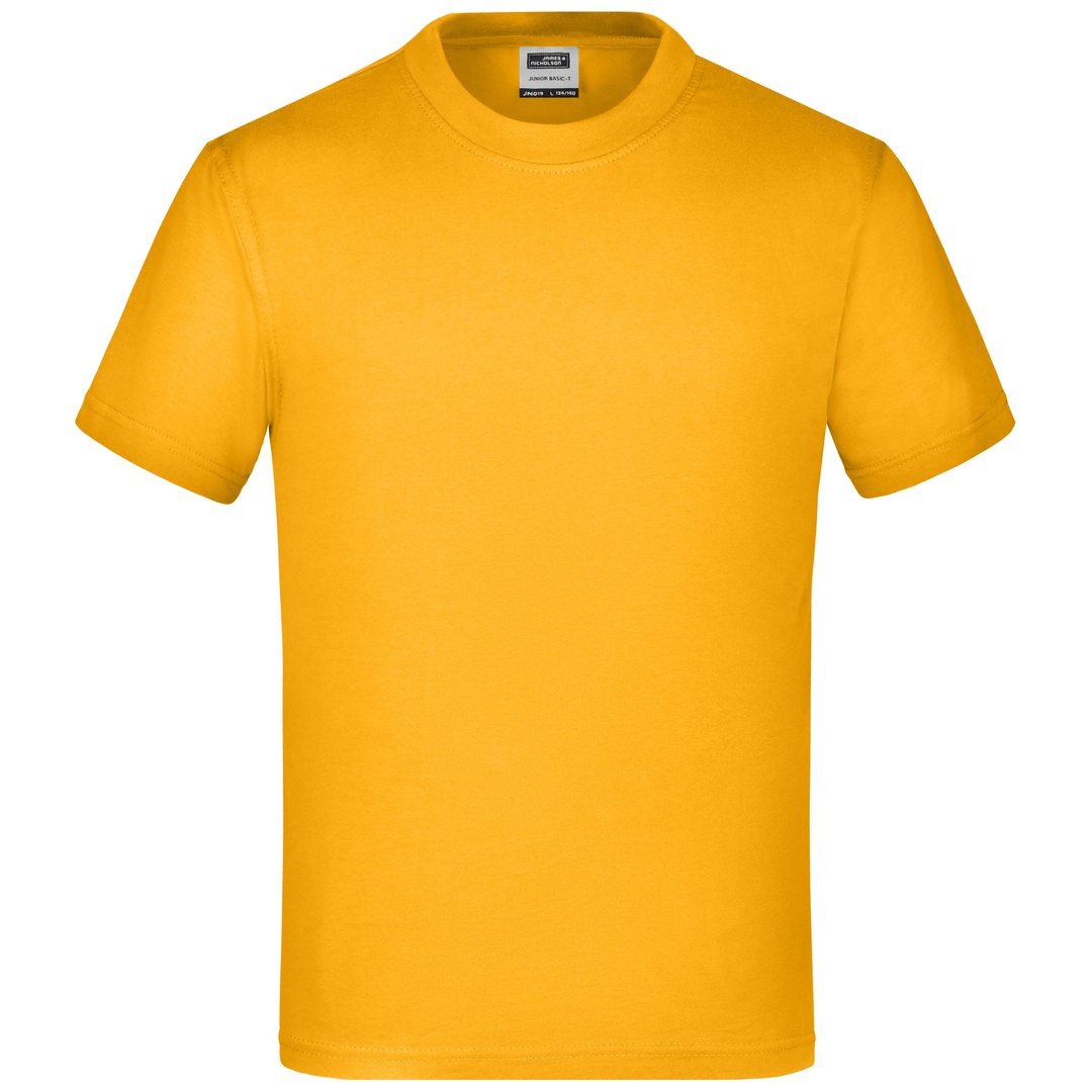 James & Nicholson Basic T-Shirt Kinder JN019 Gr. XS-98/104 gold-yellow