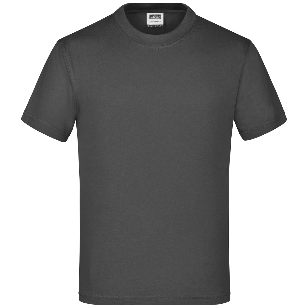 James & Nicholson Basic T-Shirt Kinder JN019 Gr. 2XL-158/164 graphite