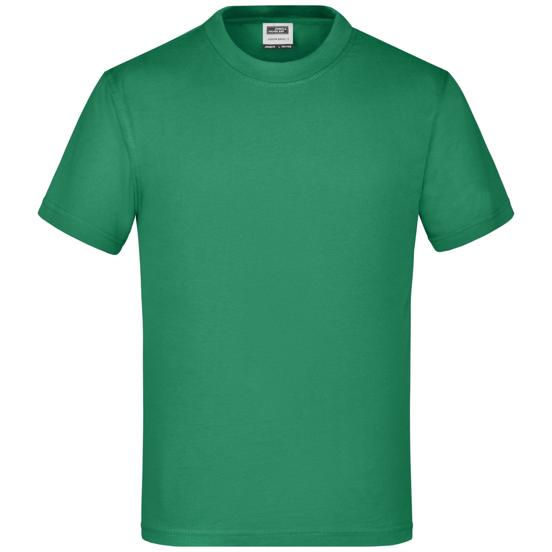 James & Nicholson Basic T-Shirt Kinder JN019 Gr. XS-98/104 irish-green