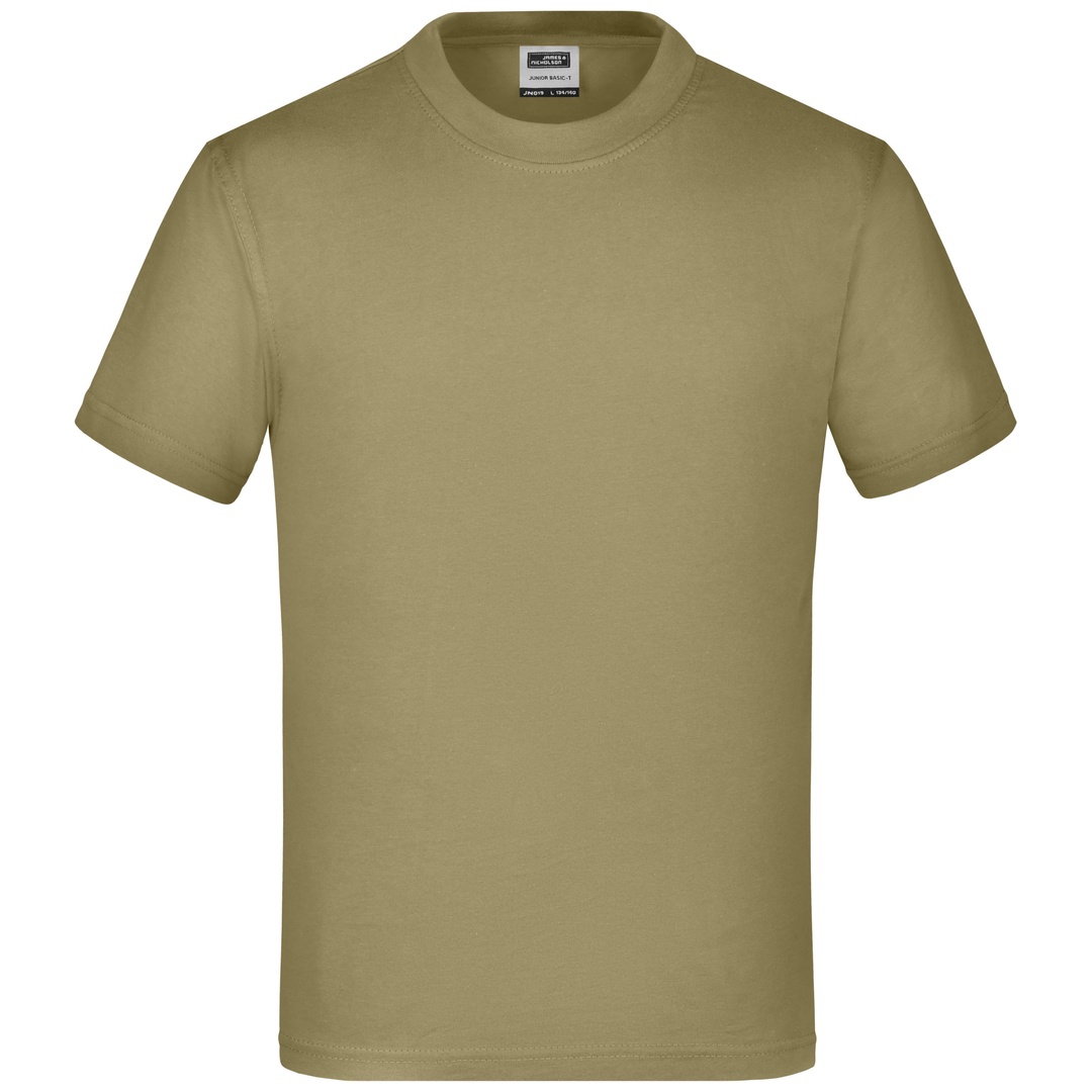 James & Nicholson Basic T-Shirt Kinder JN019 Gr. XS-98/104 khaki