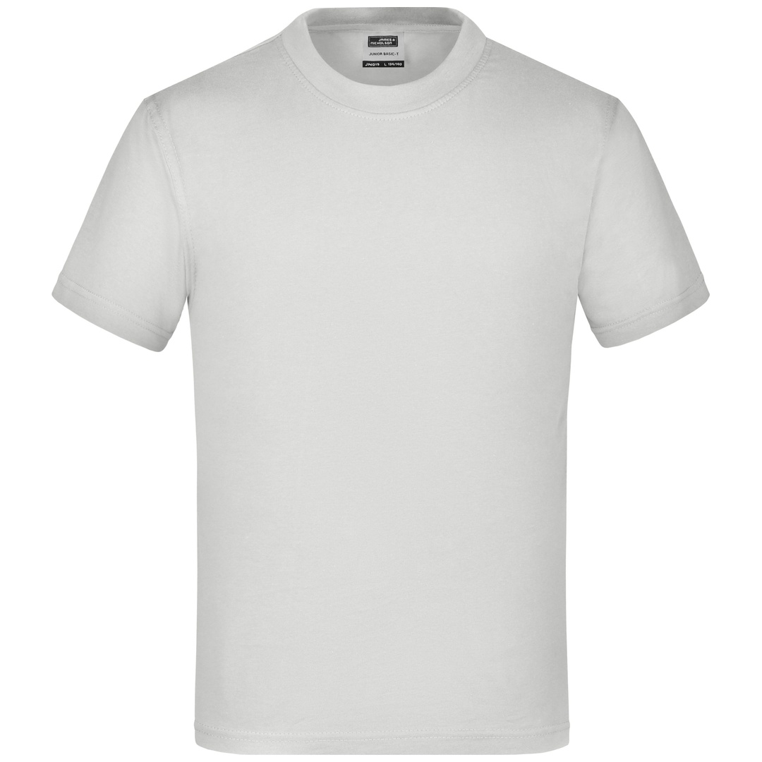 James & Nicholson Basic T-Shirt Kinder JN019 Gr. XL-146/152 light-grey