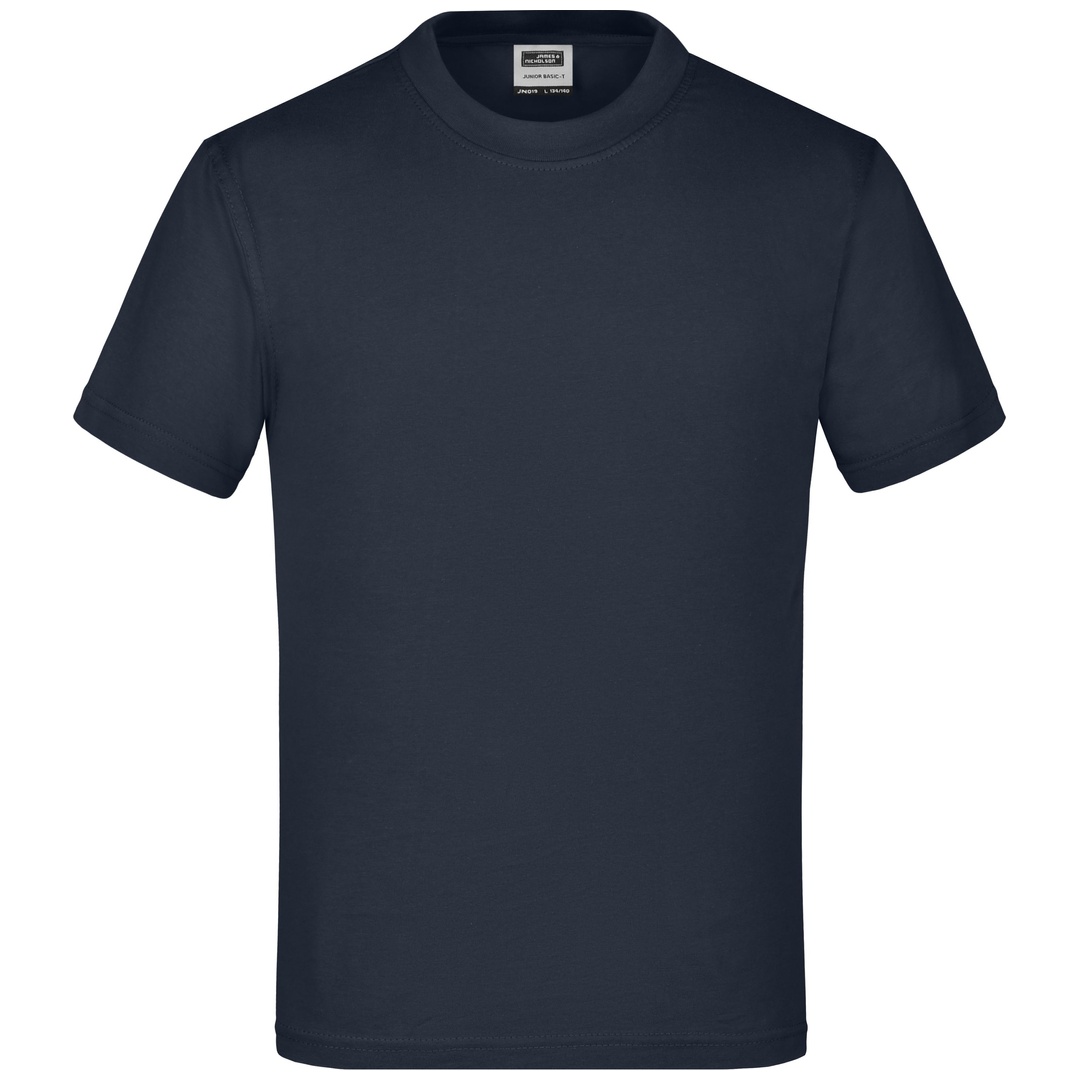 James & Nicholson Basic T-Shirt Kinder JN019 Gr. L-134/140 navy