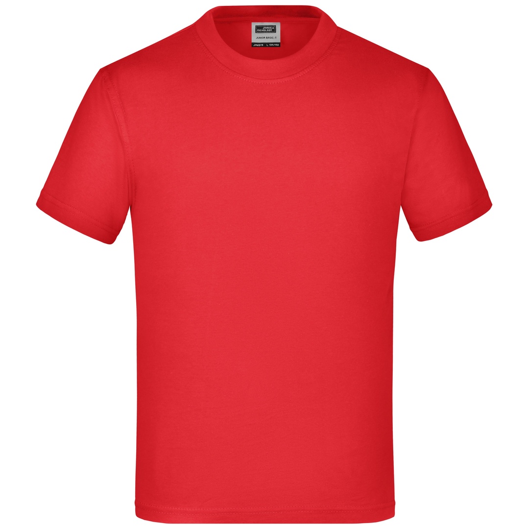 James & Nicholson Basic T-Shirt Kinder JN019 Gr. 2XL-158/164 tomato