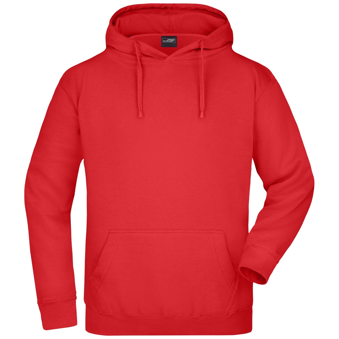 James & Nicholson Klassisches Kapuzensweatshirt JN047 Gr. XL red
