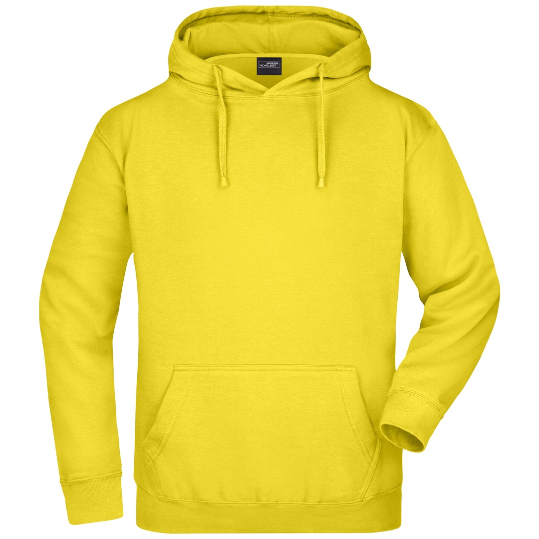 James & Nicholson Klassisches Kapuzensweatshirt JN047 Gr. L sun yellow