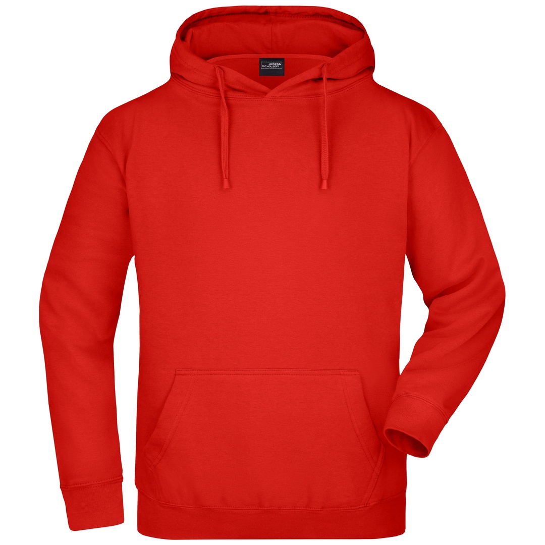 James & Nicholson Kinder Kapuzensweatshirt JN047K Gr. XS-104 tomato