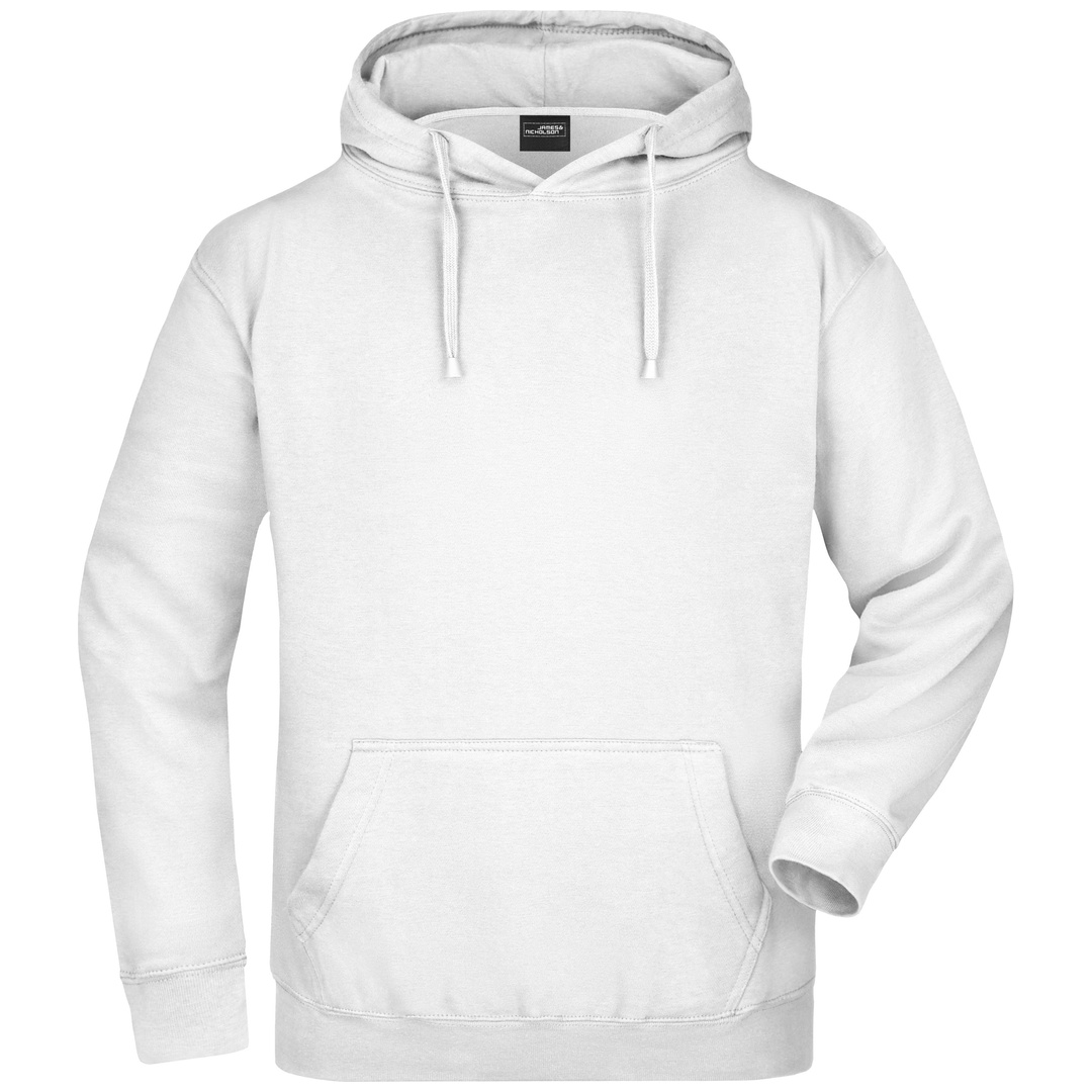 James & Nicholson Kinder Kapuzensweatshirt JN047K Gr. S-116 white