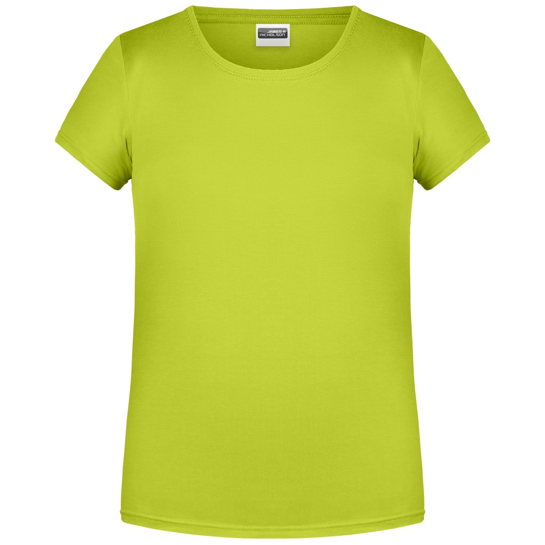 James & Nicholson T-Shirt für Mädchen in klassischer Form 8007G Gr. XL-146/152 acid-yellow