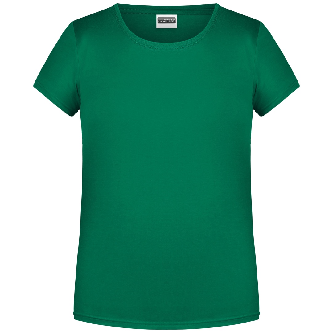 James & Nicholson T-Shirt für Mädchen in klassischer Form 8007G Gr. XL-146/152 irish-green