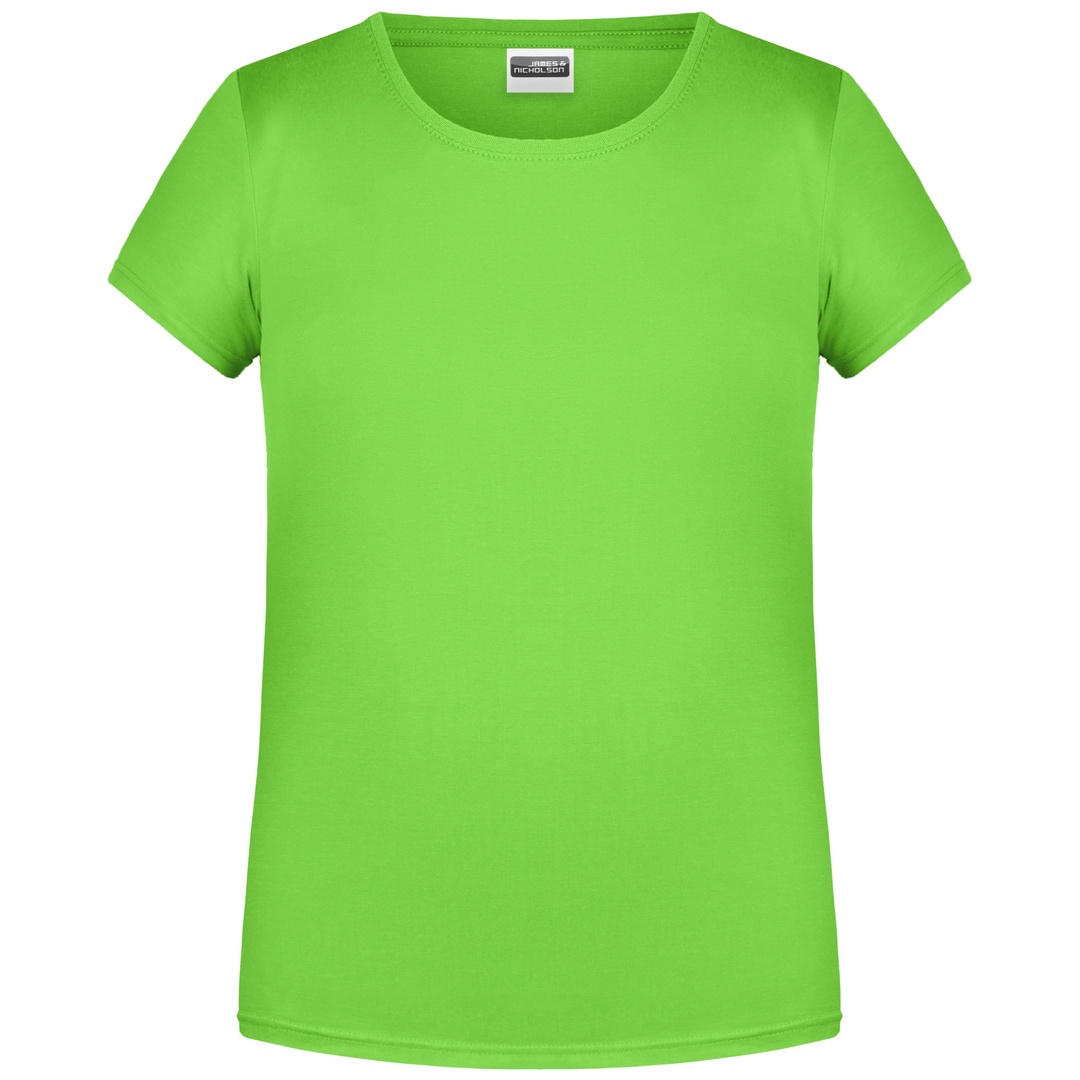 James & Nicholson T-Shirt für Mädchen in klassischer Form 8007G Gr. L-134/140 lime-green