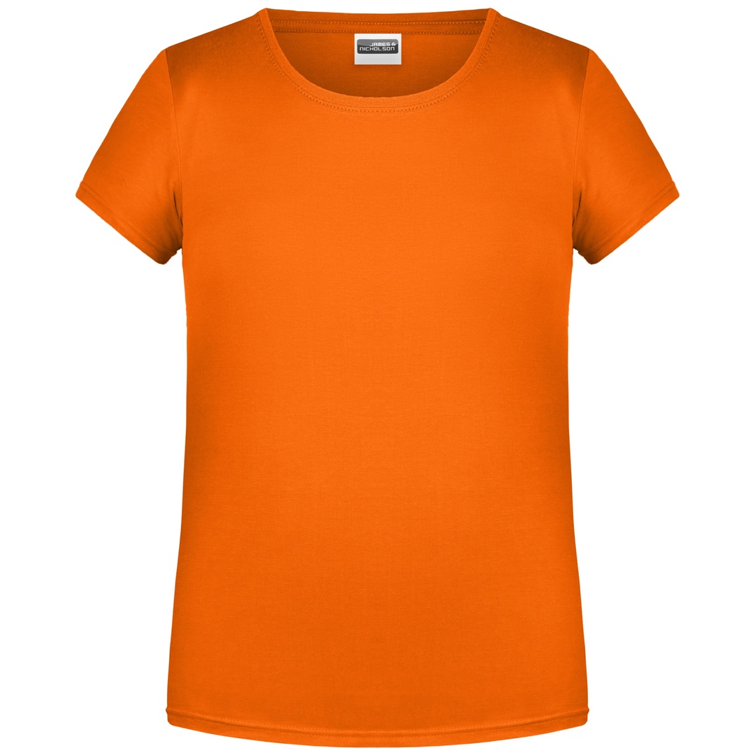 James & Nicholson T-Shirt für Mädchen in klassischer Form 8007G Gr. 2XL-158/164 orange