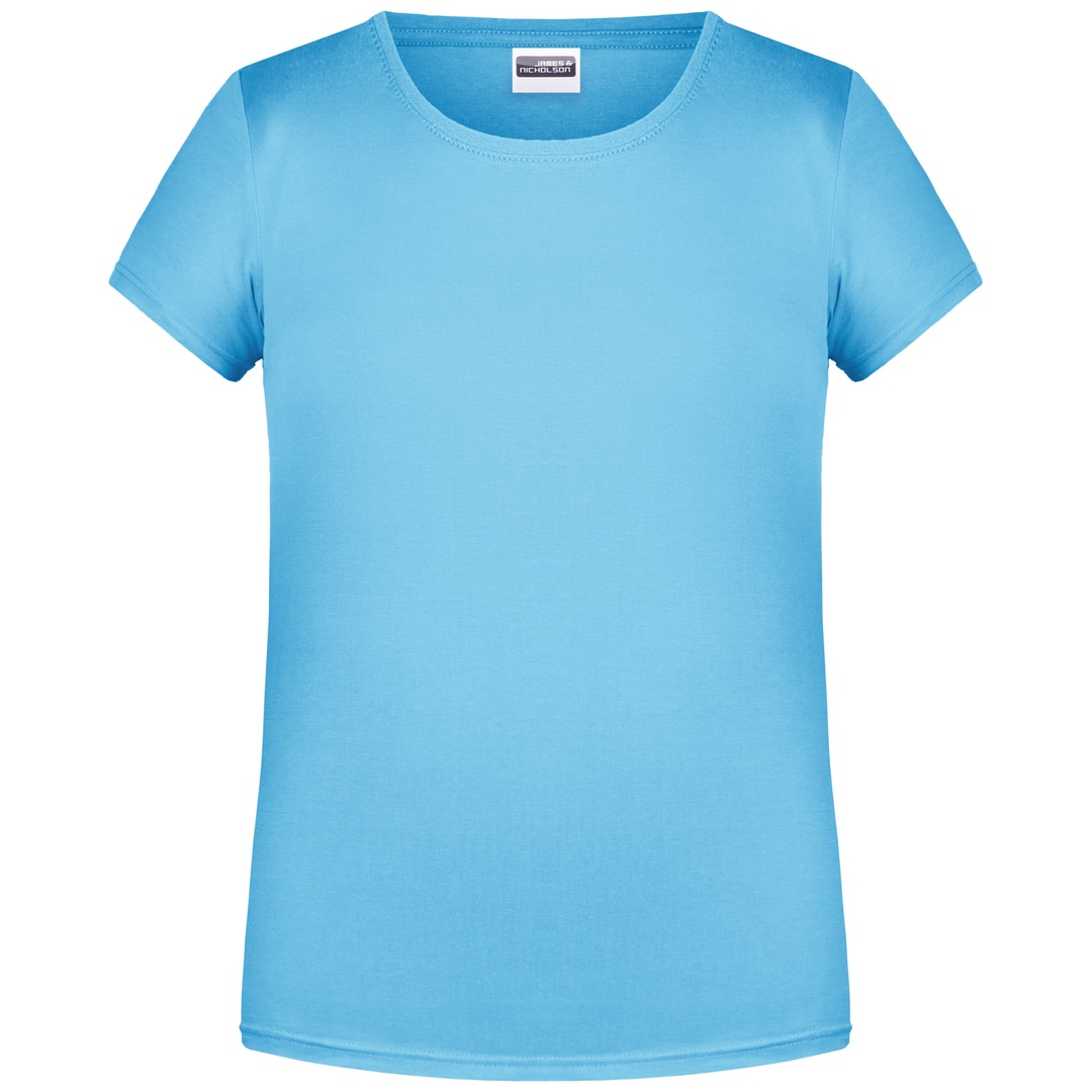 James & Nicholson T-Shirt für Mädchen in klassischer Form 8007G Gr. XL-146/152 sky-blue