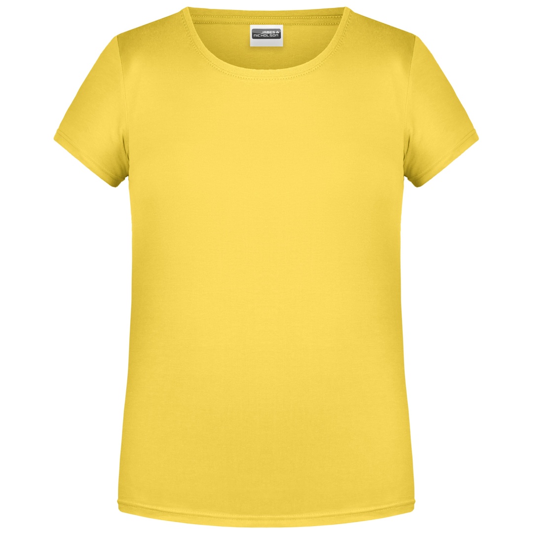 James & Nicholson T-Shirt für Mädchen in klassischer Form 8007G Gr. XL-146/152 yellow