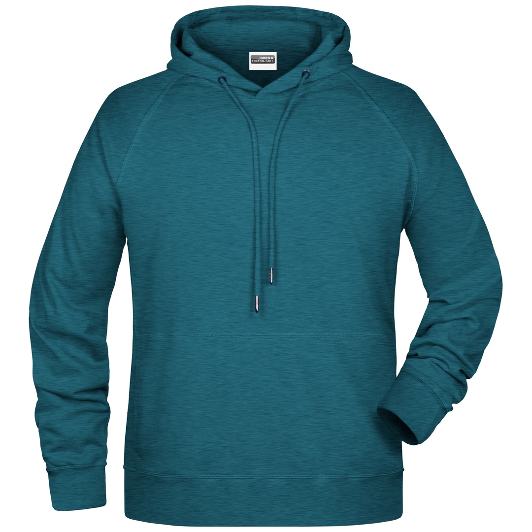James & Nicholson Kapuzensweat JN8024 Gr. L petrol-melange