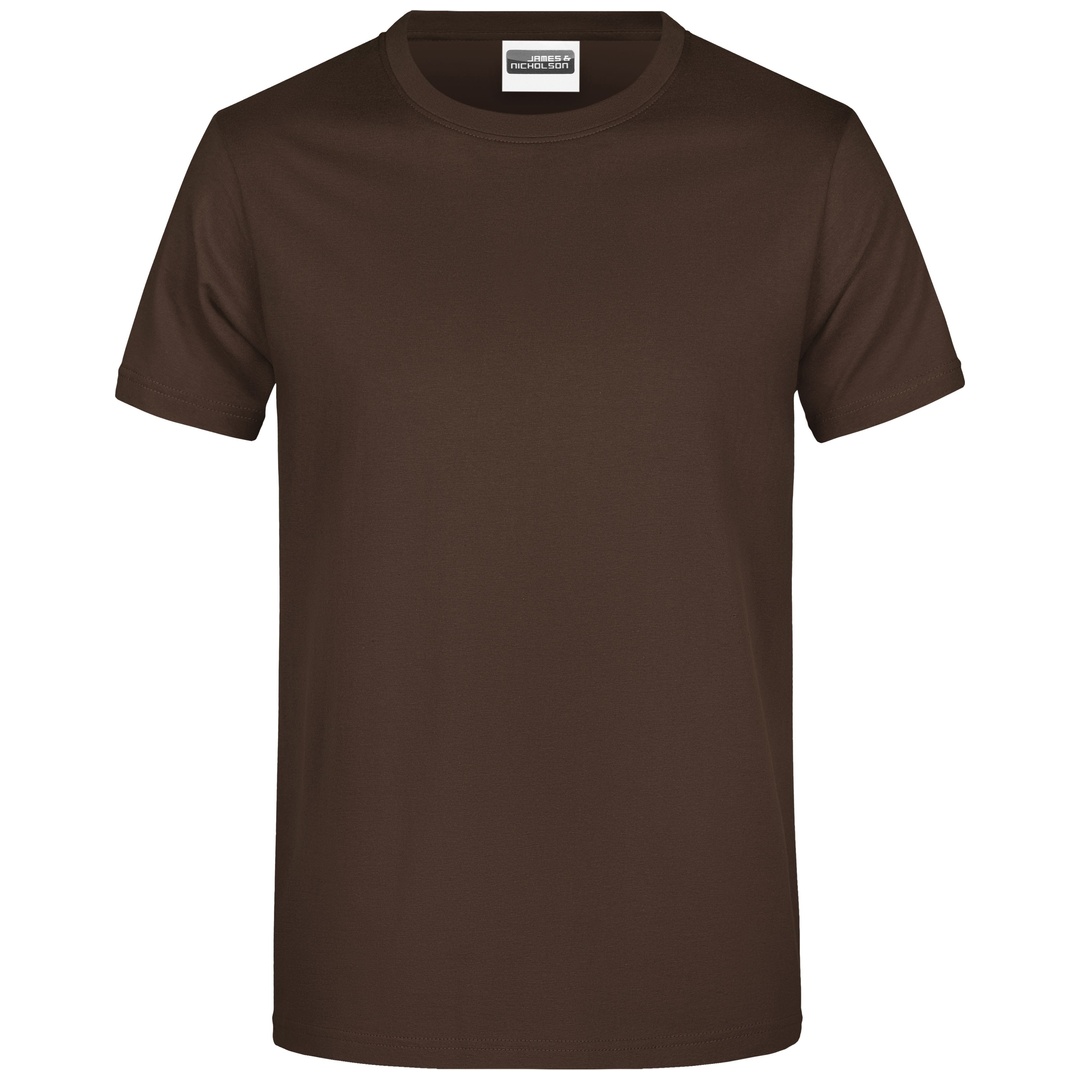James & Nicholson klassisches T-Shirt 180 JN790 Gr. 4XL brown