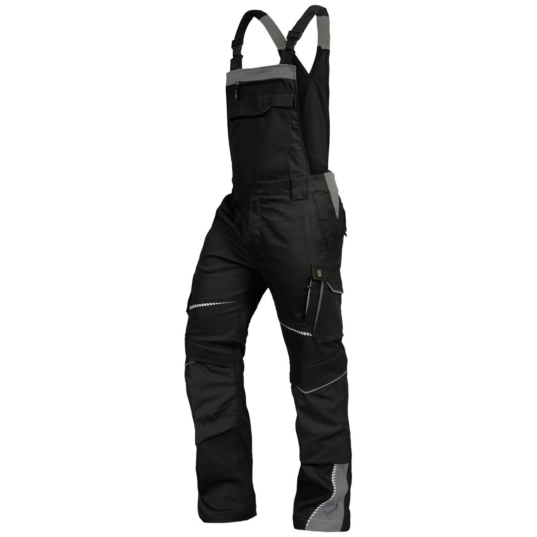 Leibwächter Latzhose Flex-Line FLEXL Gr. 114 schwarz/grau