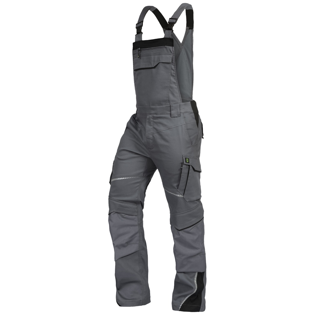 Leibwächter Latzhose Flex-Line FLEXL Gr. 28 grau/schwarz