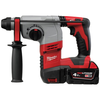 Milwaukee Akku-Bohrhammer HD18 H-402C, incl. 2x Akku 4 Ah, Ladegerät, Transportkoffer