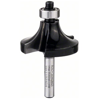 Bosch Abrundfräser 1/4", R1 12,7 mm, D 38,1 mm, L 18,6 mm, G 60 mm