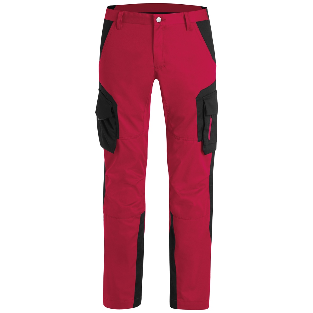 FHB Bundhose Fabian elastisch 125300 Gr. 50 rot/schwarz