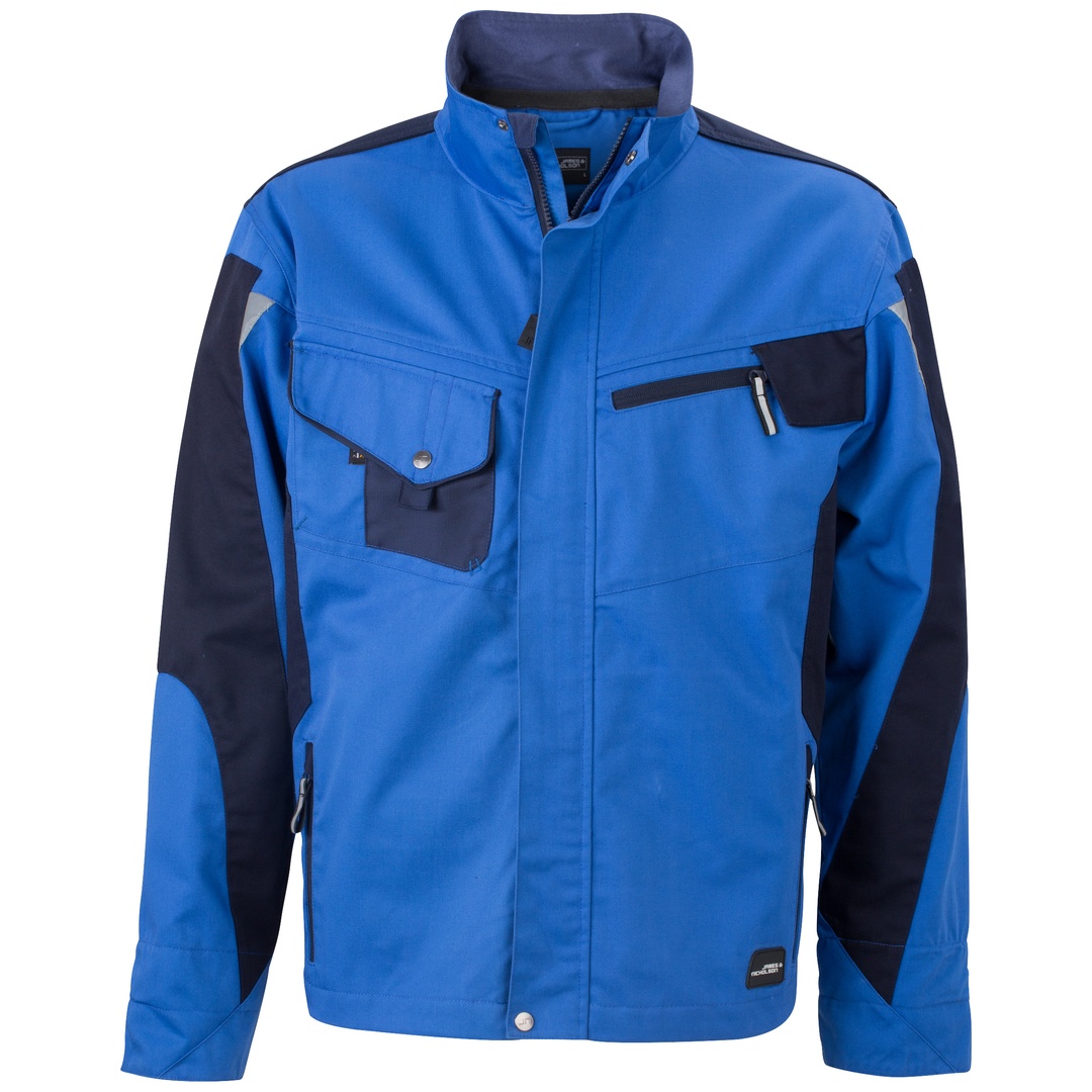 James & Nicholson Arbeitsjacke JN821 Gr. L royal/navy
