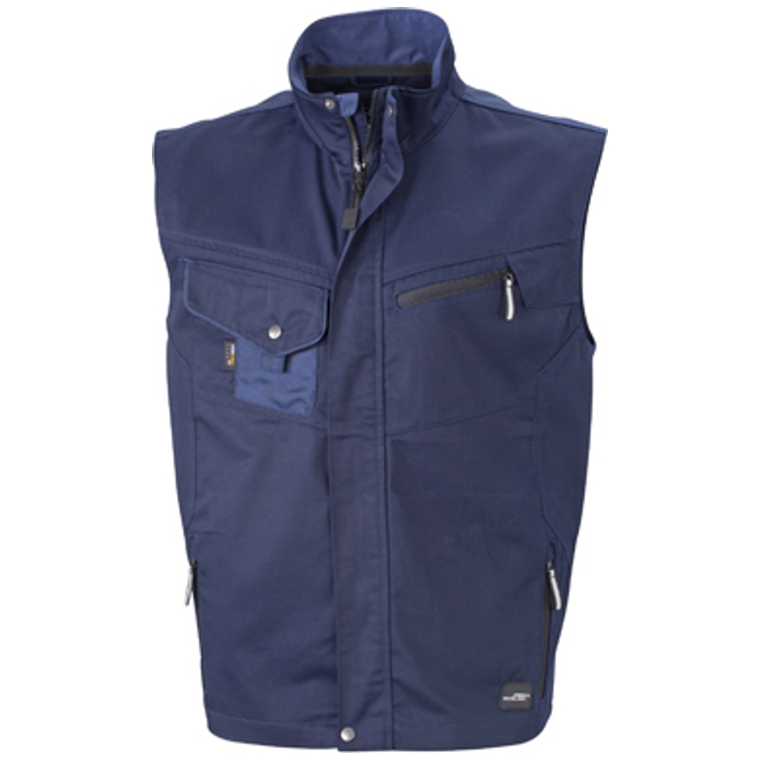 James & Nicholson Workwear Weste JN822 Gr. 3XL navy/navy