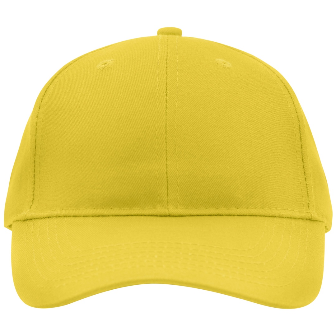 myrtle beach Klassisches 6 Panel Cap mit gebürsteter Oberfläche MB6118 Gr. one size sun-yellow